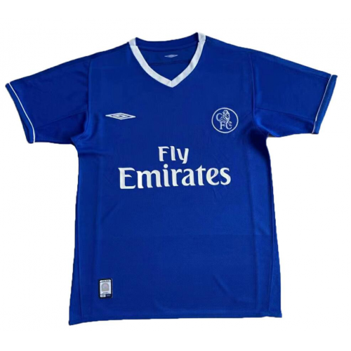 03-05 Chelsea Retro Home Blue Soccer Jersey Shirt